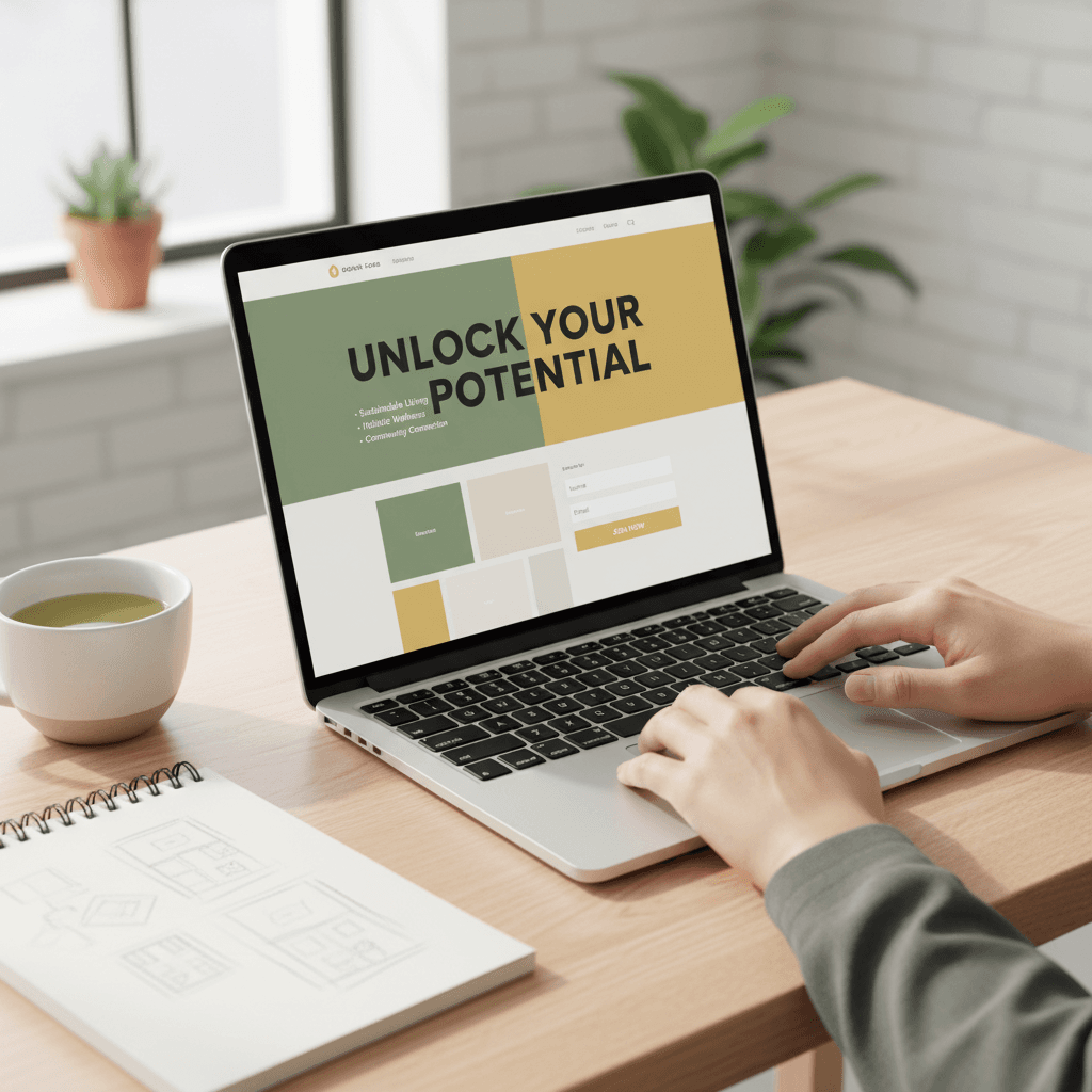 Conversion-focused web design planning for campaign landing pages